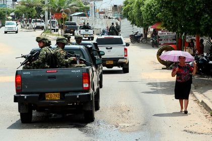 En la región fronteriza, los grupos disidentes se enfrentan por los territorios dejados por las desmovilizadas FARC (EFE/ Mauricio Dueñas/ archivo)
