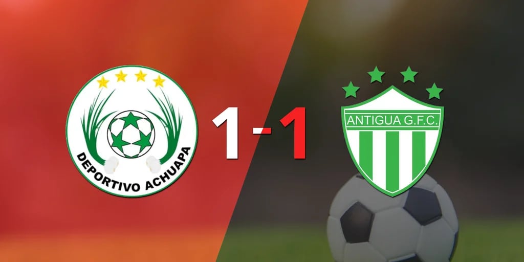 El empate en 1 dejó la llave abierta entre Achuapa y Antigua GFC