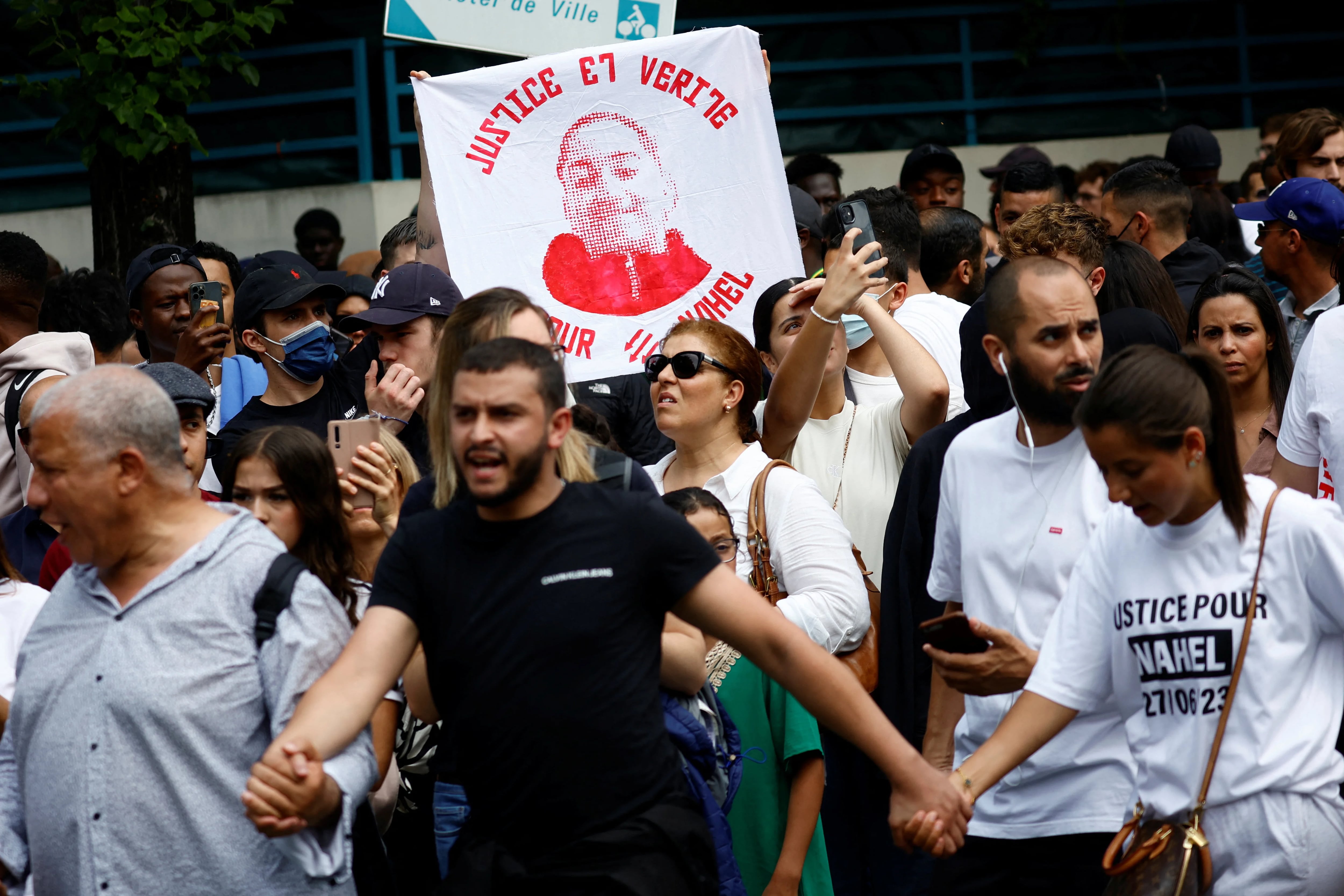 Una marcha en homenaje a Nahel (REUTERS/Sarah Meyssonnier)