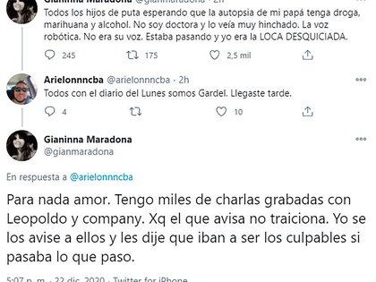 Las respuestas de Gianinna a sus seguidores