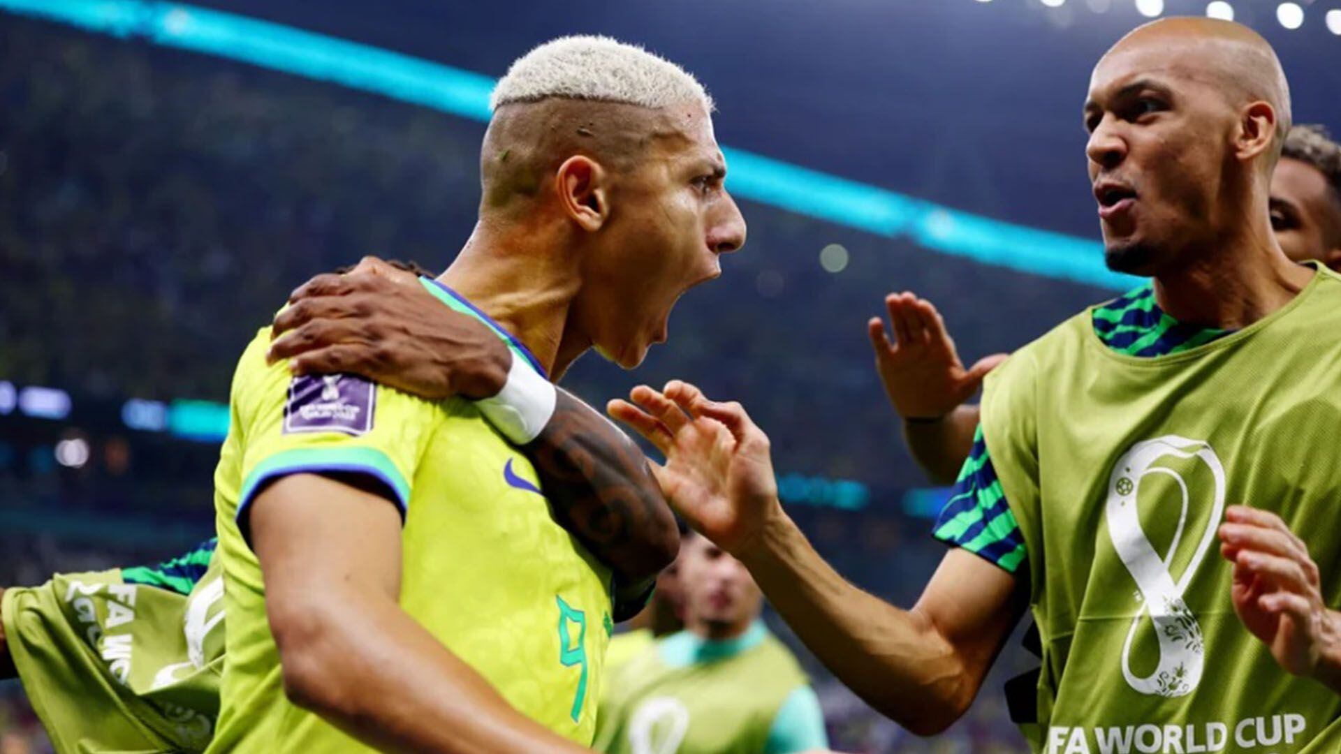 Richarlison marcó el 1-0 en Brasil vs Serbia por Mundial Qatar 2022. (REUTERS)