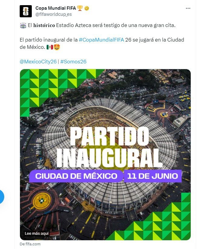 Estadio Azteca Mundial 2026 FIFA