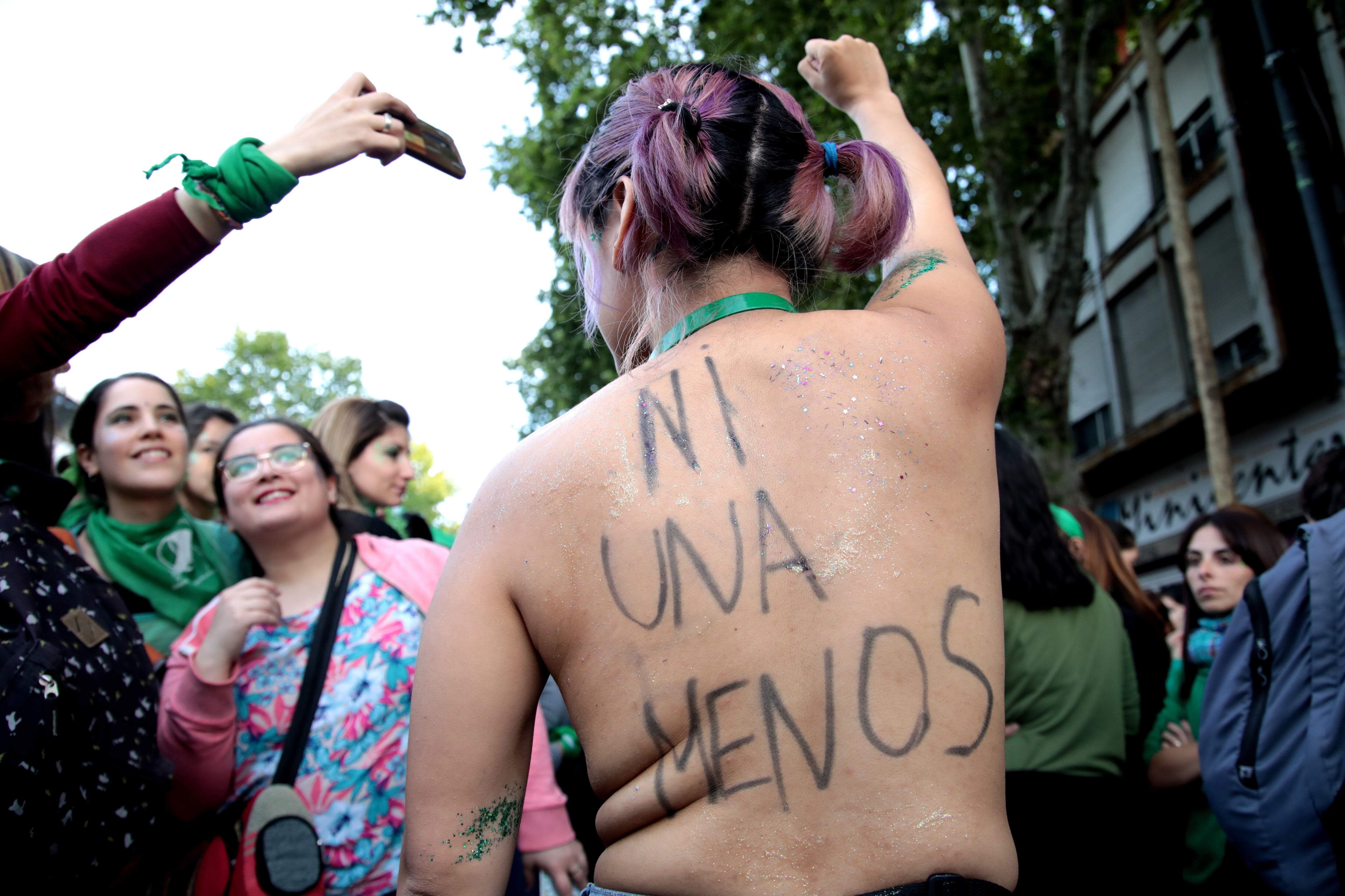 La marcha tuvo como cierre el Estadio Único, donde fue la mayoría, pero también un grupo se dirigió a la Catedral de La Plata