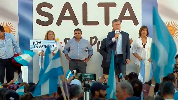 Macri estuvo ayer en Salta en el marco de la campaña 