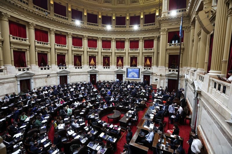 Diputados votó mayoritariamente por un amplio proyecto de ley enviado por el presidente Milei para desregular la economía (REUTERS/Agustin Marcarian)