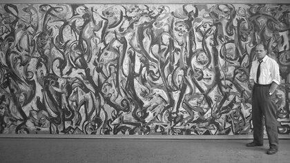 "Mural" tiene 15 metros cuadrados y fue encargado para colgar en el piso de Guggenheim en Manhattan   