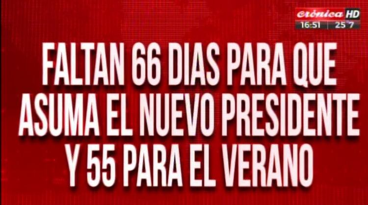 Placas crónica elecciones presidenciales (Foto captura: Crónica TV)