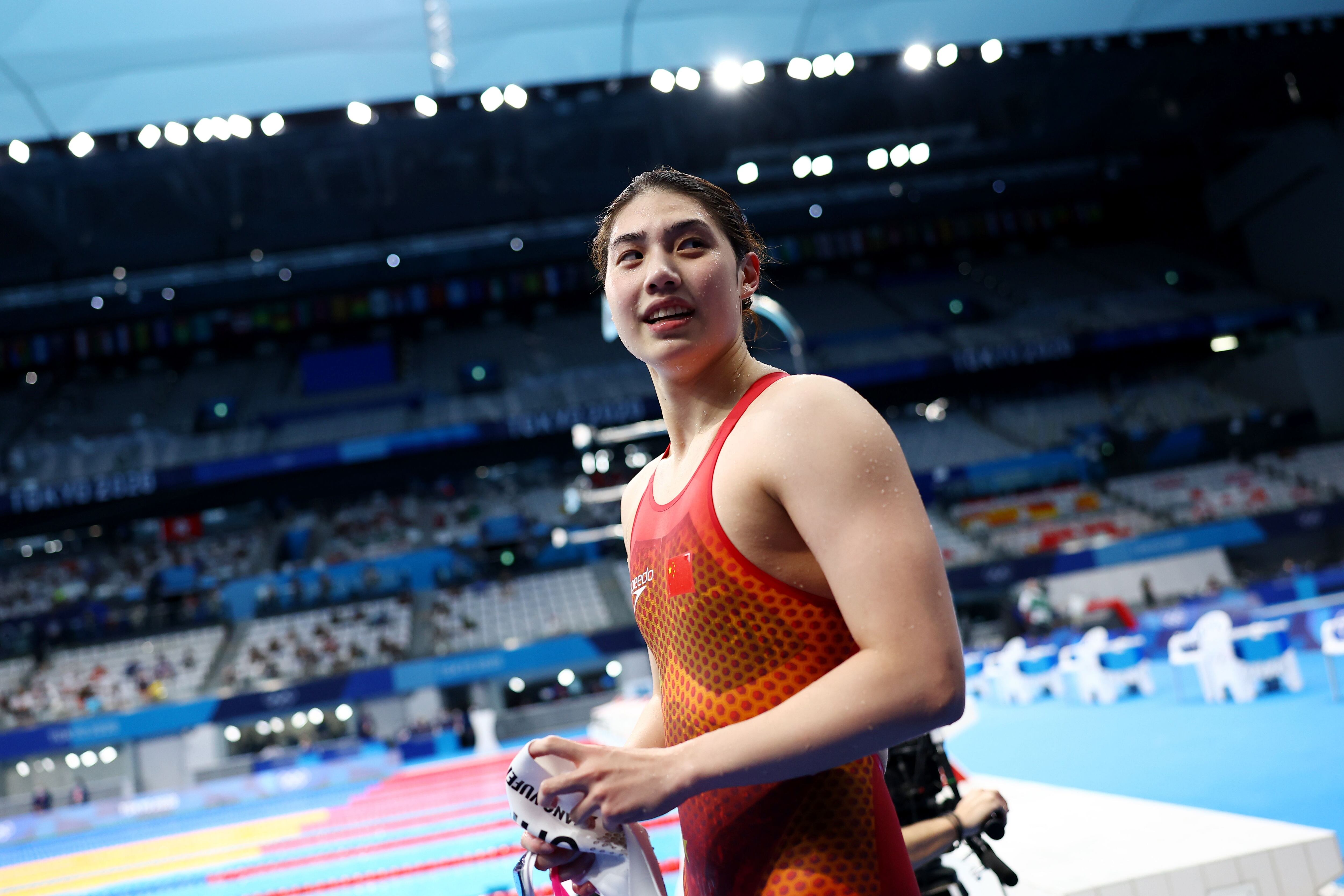 Zhang Yufei became the 200-meter butterfly champion with an Olympic Record at Tokyo 2020. 