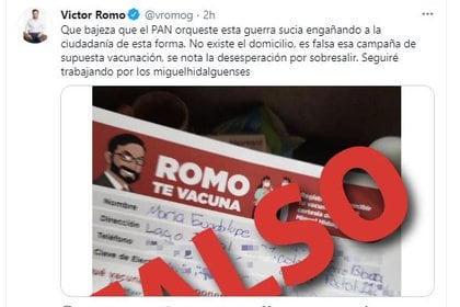 Víctor Romo acusó al PAN de estar orquestando una campaña en su contra (Foto: Twitter)