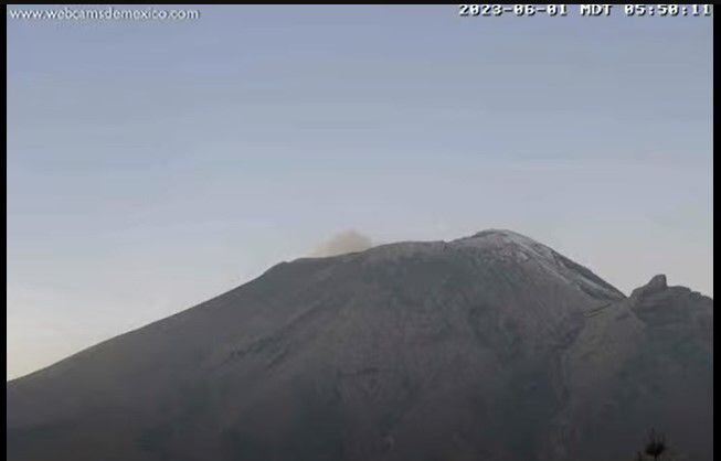 Volcán Popocatépetl visto desde Tlamacas, Estado de México (Webcams de México)