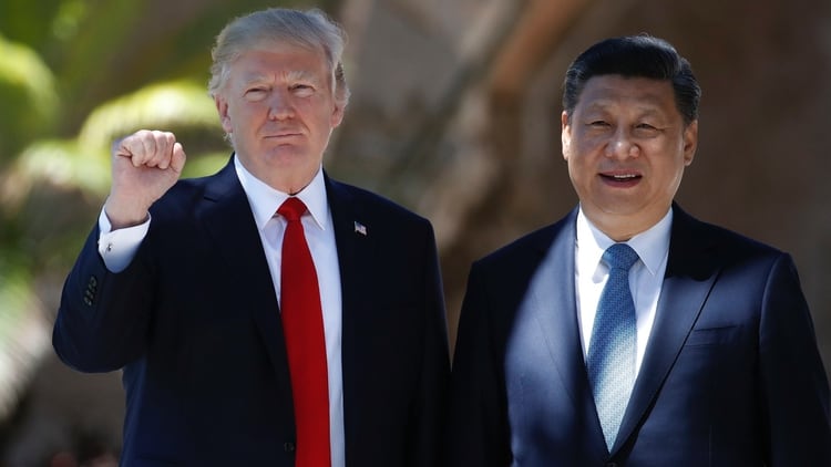 Donald Trump y Xi Jinping, líderes de las potencias mundiales (AP)