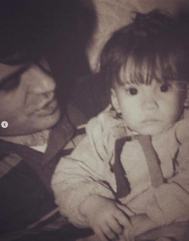 Celeste Cid recordó a su papá cuando era pequeña (Instagram)