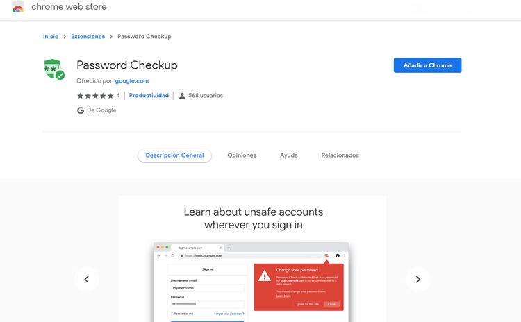 Password Checkup fue creado teniendo en cuenta la privacidad (Foto: captura de pantalla)