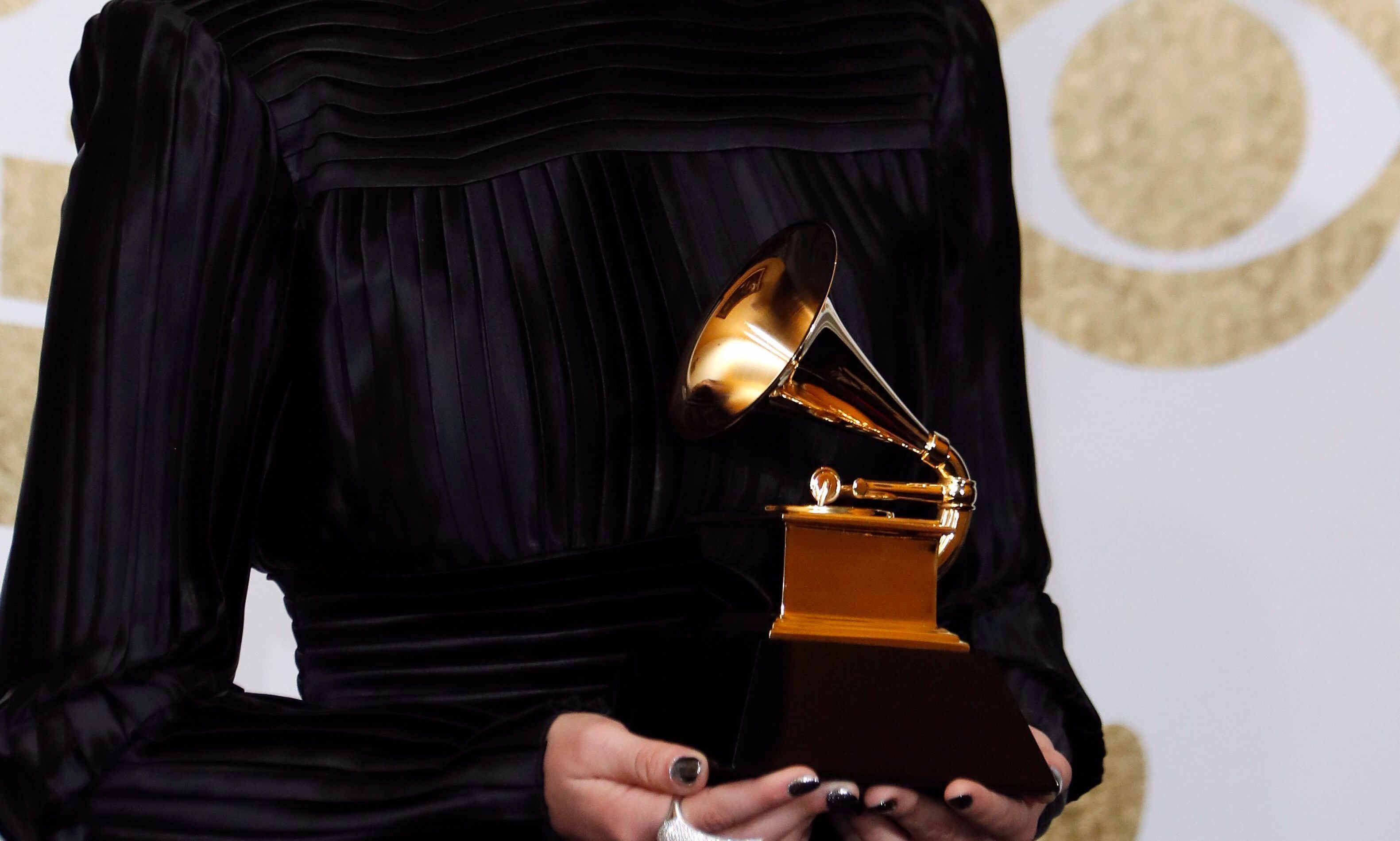Vista de una estatuilla de los premios Grammy, en una fotografía de archivo. EFE/Mike Nelson
