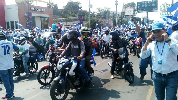Miles de personas se congregan en Managua contra el régimen de Ortega
