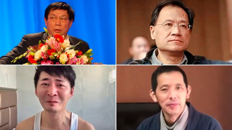 Fang Bin, Chen Qiushi, Ren Zhiqiang y Xu Zhangrun, todas víctimas de China