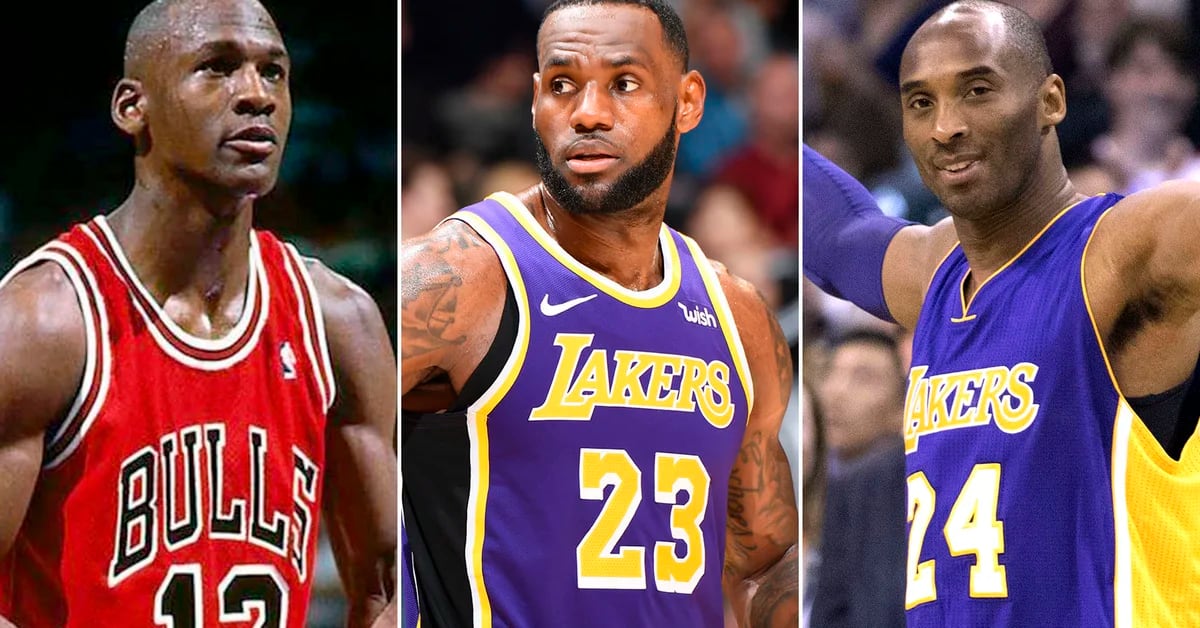 Quién fue elegido el mejor jugador de la historia por los propios jugadores  de la NBA entre Jordan, LeBron James y Kobe Bryant - Infobae