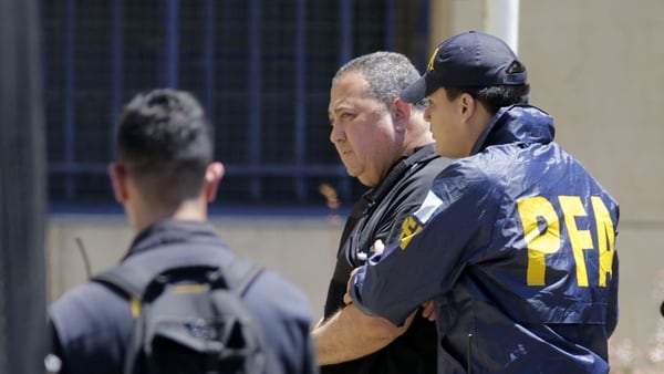 Luis D’Elía, en los tribunales de Comodoro Py (Télam)