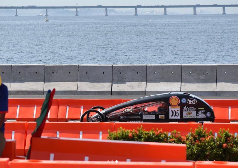 El prototipo en un momento de la competencia  (Foto: Instagram/ @kirifan_utn)