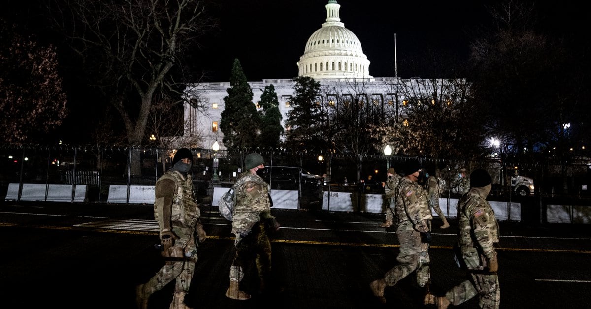 USA.- The Capitol Police request that the deployment of the National Guard in Washington be extended for two more months