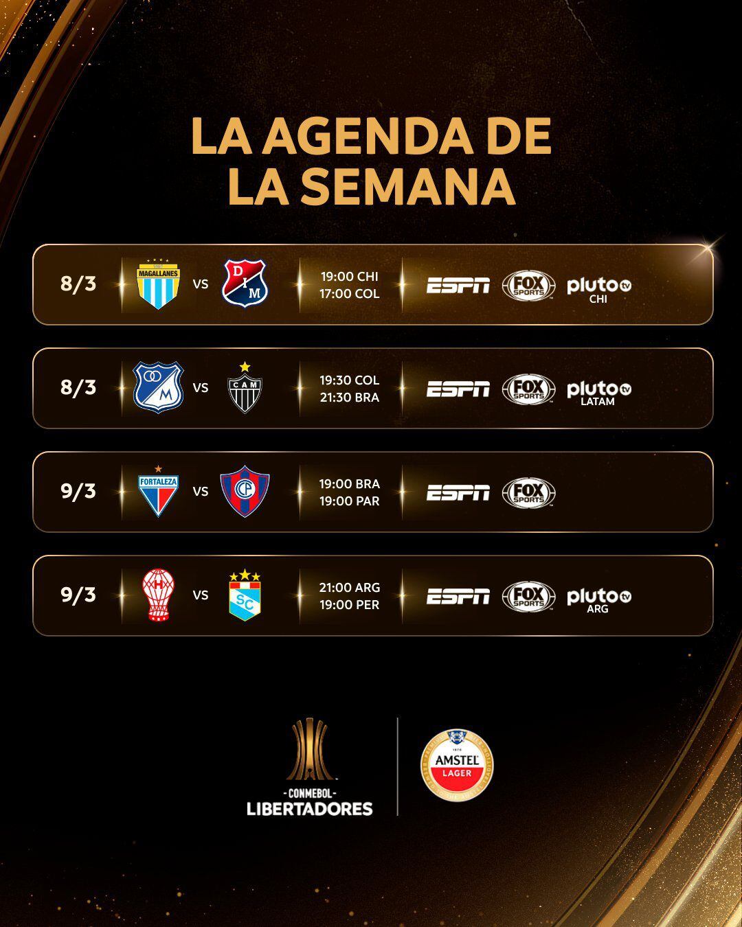 Copa Libertadores 2023: partidos de ida de la fase 3 del torneo de Conmebol.