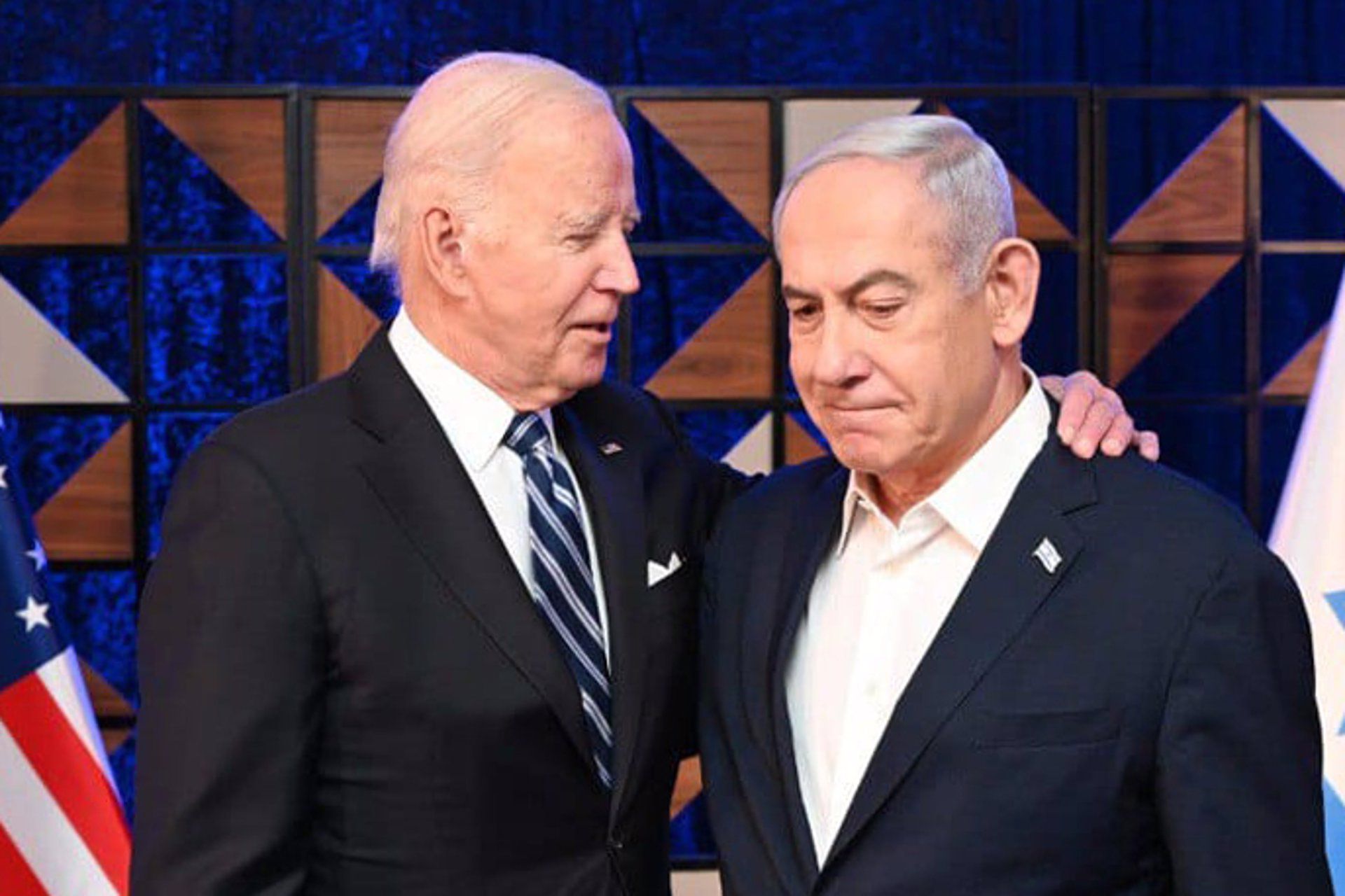 El presidente de EEUU Joe Biden y el primer ministro israelí Benjamin Netanyahu (Avi Ohayon/GPO/dpa)