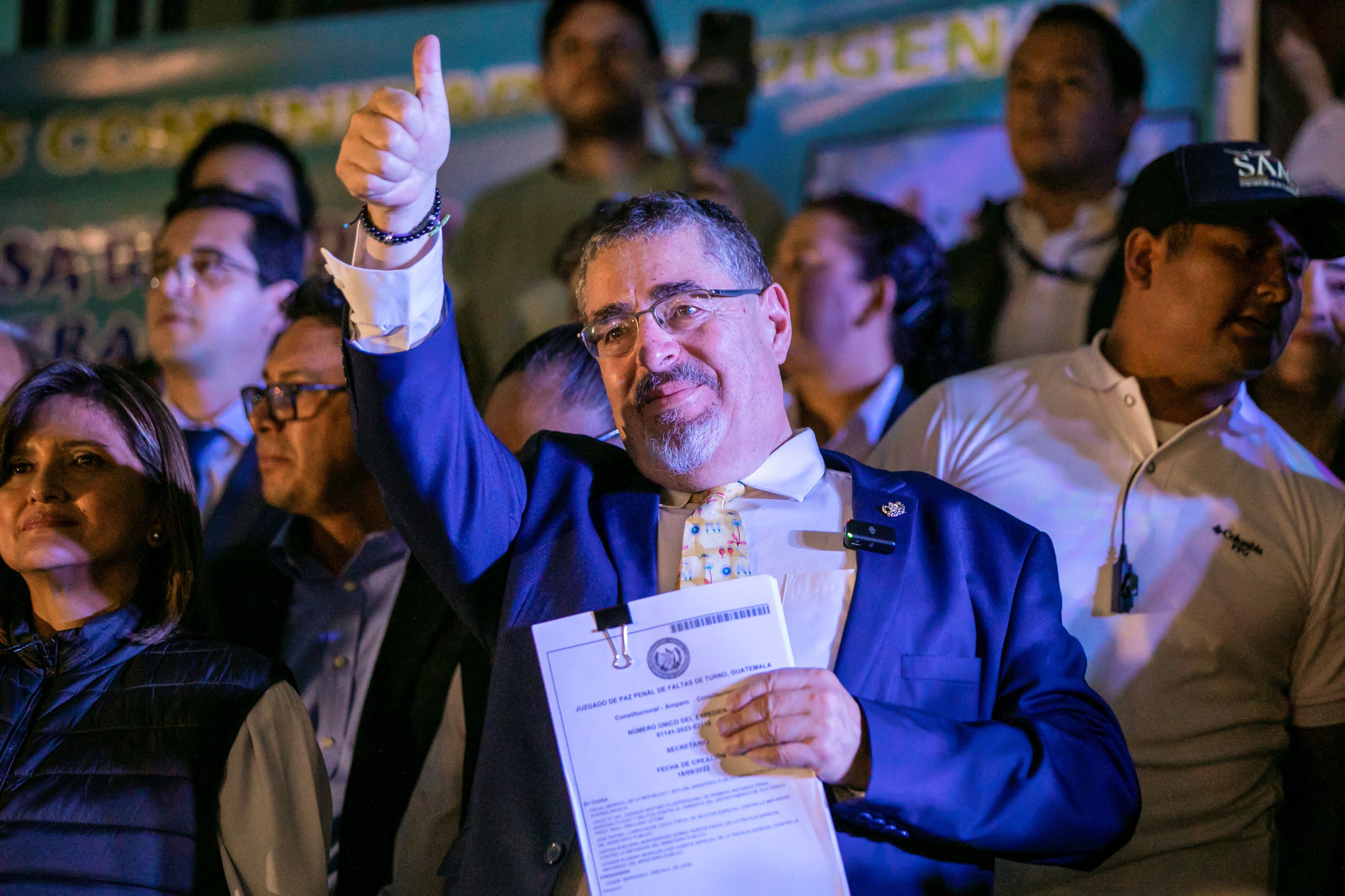 El presidente electo de Guatemala, Bernardo Arévalo  (REUTERS/Luis Echeverria)
