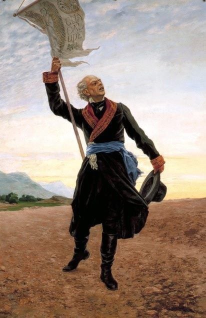 Miguel Hidalgo comenzó el movimiento de independencia en 1810. La madrugada del 16 de septiembre dio el grito que marcaría la a México como una nación autónomo. (Presidencia de México).