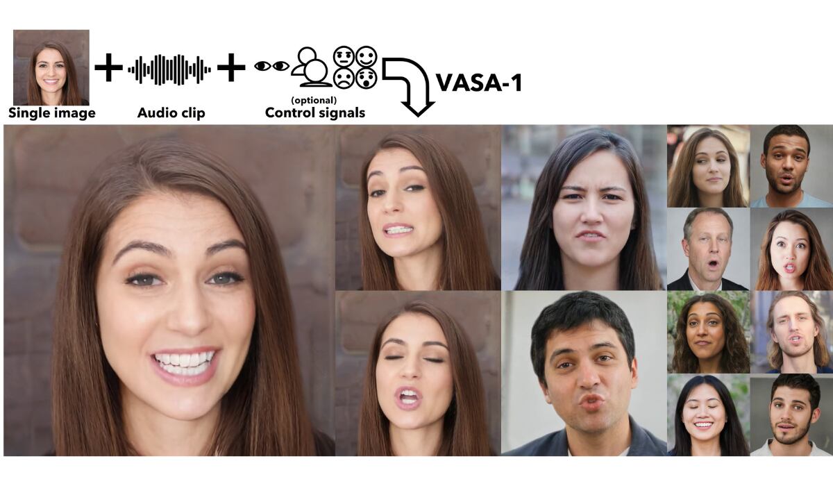VASA-1 redefine la creación de contenidos digitales al permitir la animación realista de imágenes estáticas. (Microsoft)