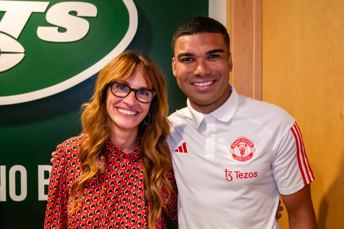 Julia Roberts y Casemiro  (@ManUtd)