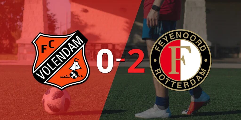 Victoria de 2-0 en la visita de Feyenoord a FC Volendam