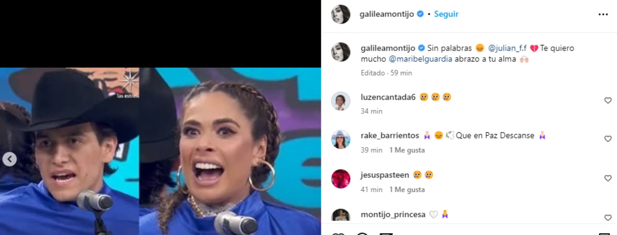 Galilea Montijo llora la muerte de Julián Figueroa en programa especial de 'Hoy' (@galileamontijo)