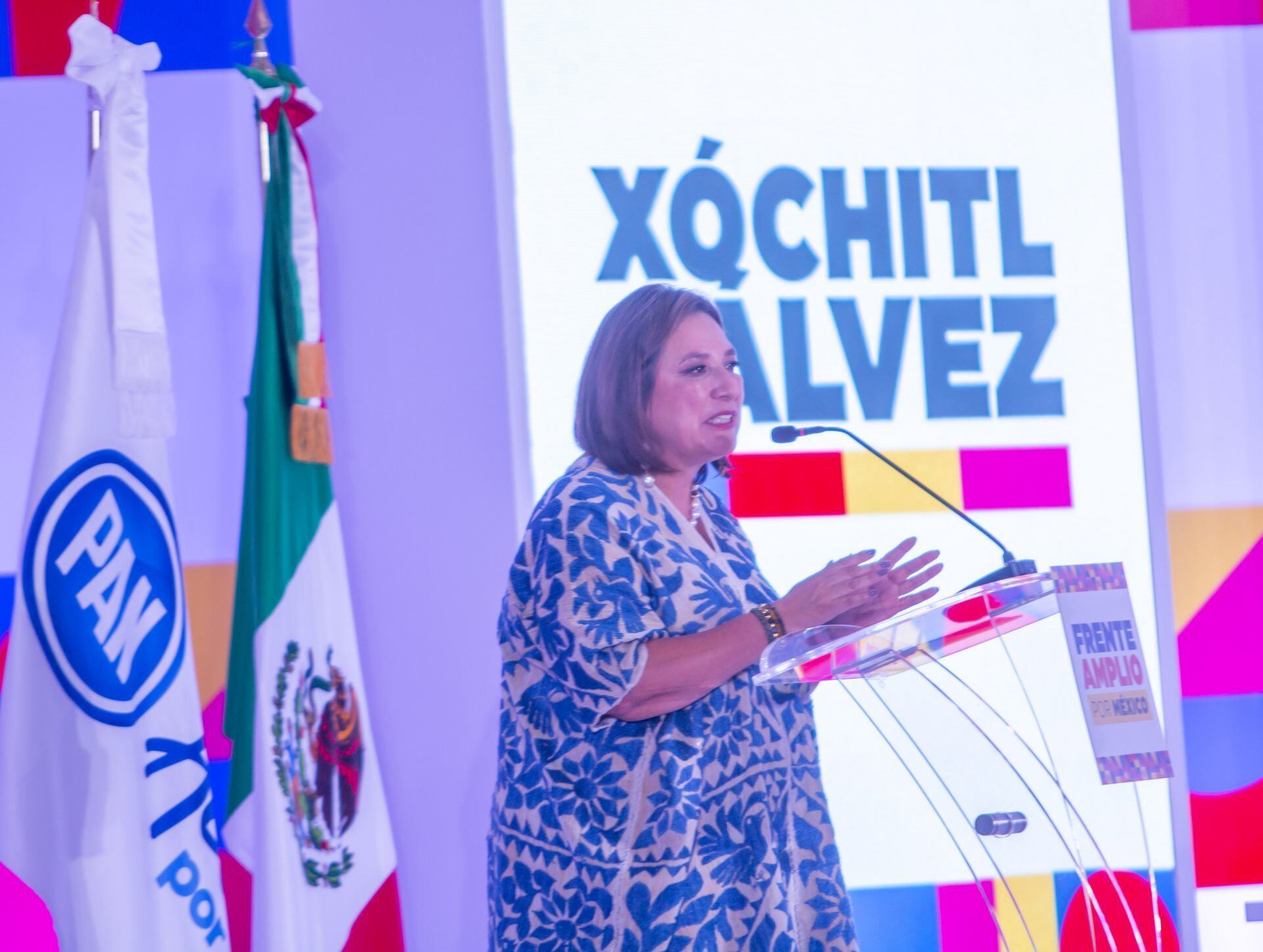 En la carrera por llegar a la presidencia de México, la candidata panista representante de la oposición Xóchitl Gálvez