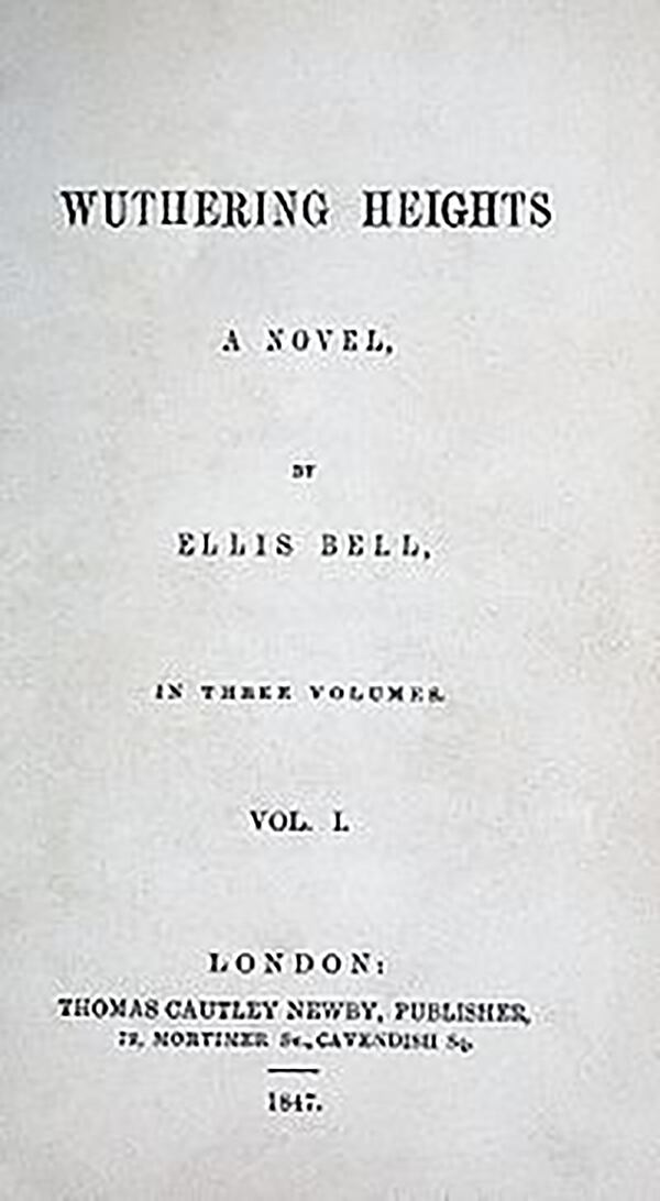 La primera edición de “Cumbres” borrascosas salió a la luz en 1847
