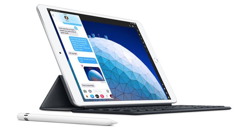 el iPad Air nuevo tiene un display de 10,5 pulgadas y cuenta con tecnología True Tone, al igual que el nuevo iPad Mini, de 7, 9 pulgadas.