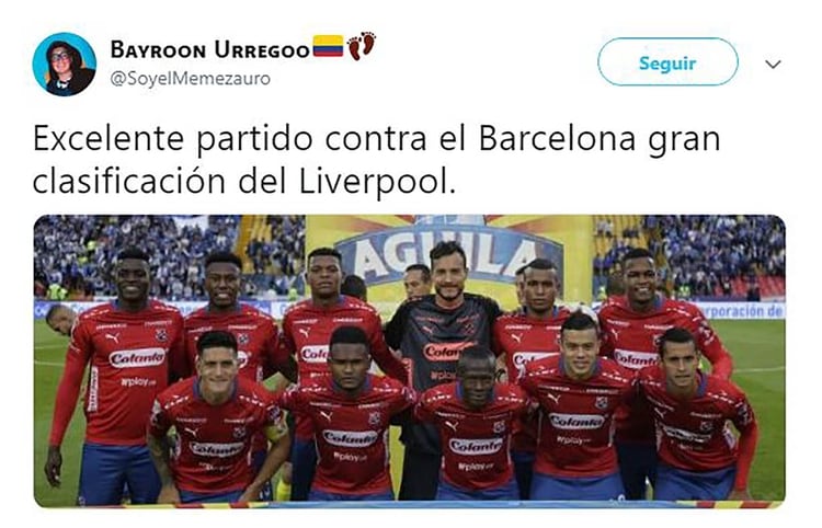 El Barcelona de Ecuador también entró entre los memes que se burlaron del conjunto español