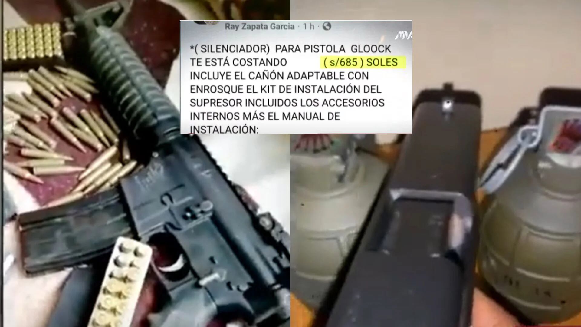 Mercado negro de armas en Perú: Pistolas, carabinas y granadas son compradas a través de las redes sociales