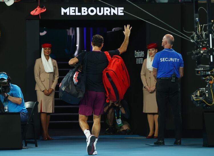 Federer se despidió del Abierto de Australia - REUTERS/Kai Pfaffenbach