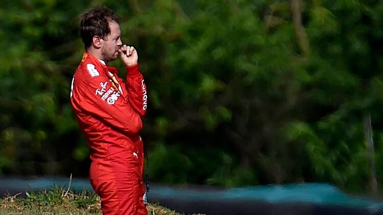 Sebastian Vettel fue el culpable del accidente (AFP)