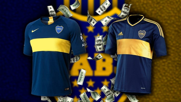 Este año la marca de las tres tiras volvió a vestir al club de la Ribera