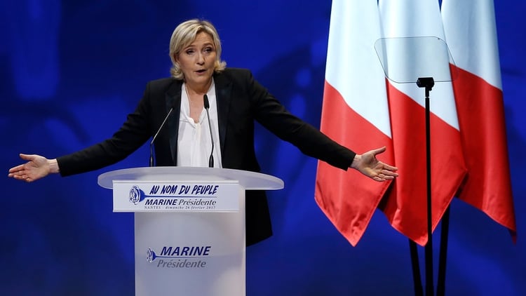 Marine Le Pen, la candidata del Frente Nacional (Reuters)
