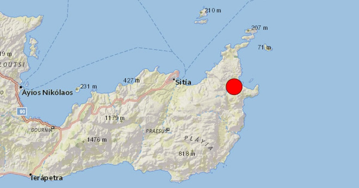 A magnitude 6.3 earthquake shakes the Greek island of Crete