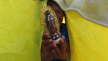 Los niños también se suman a los festejos hacia la Virgen de Guadalupe (Crédito: Juan Vicente Manrique)