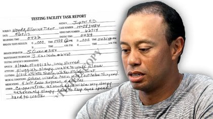 El informe médico de la policía que detalla los medicamentos que consumía Tiger Woods (AP)
