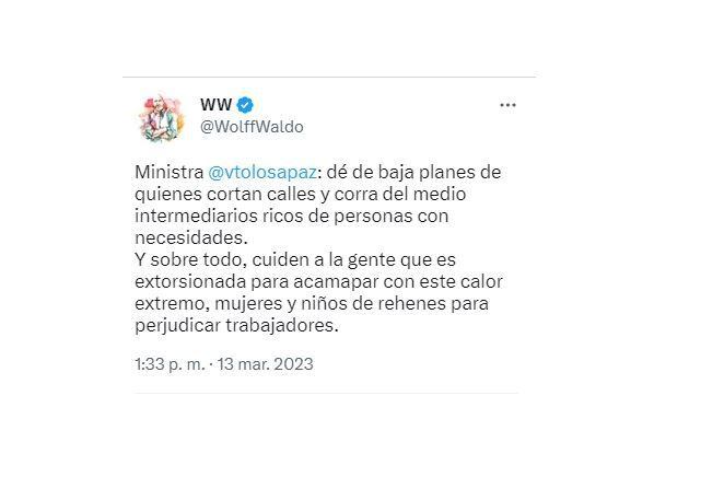 Waldo Wolf, funcionario del gobierno porteño, apuntó contra la Ministra de Desarrollo Social, Victoria Tolosa Paz