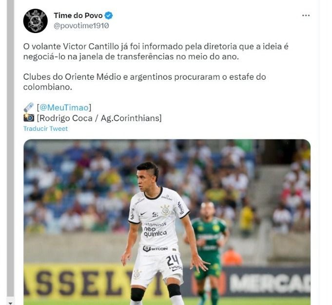 Víctor Cantillo no seguirá en Corinthians