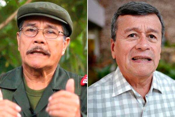 Nicolas Rodriguez Bautista alias Gabino e Israel Ramirez Pineda alias Pablo Beltran dos de los principales líderes de la guerrilla del ELN.