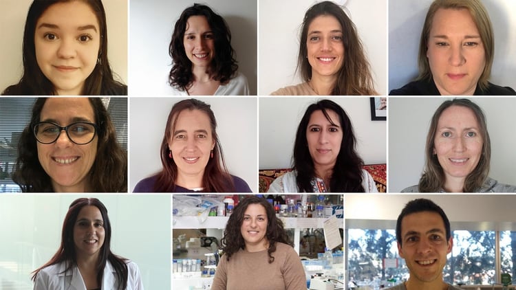 En el equipo que lidera Juliana Cassataro se encuentran 10 científicos, los investigadores Karina Pasquevich, Lorena Coria, Diego Álvarez, Eliana Castro, Claudia Filomatori y Lucía Chemes y becarios Celeste Pueblas, Laura Darriba, Laura Bruno y Eugenia Bardossay (Gentileza Juliana Cassataro)