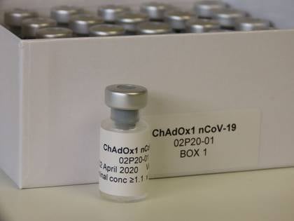 Foto de archivo de la vacuna ChAdOx1 nCoV-19 desarrollada en la Universidad de Oxford (Sean Elias/Handout via REUTERS)