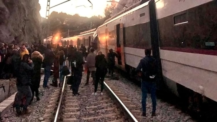 Accidente de tren en Barcelona